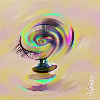 Abstract Hypnotic Spiral Pattern in Black and White