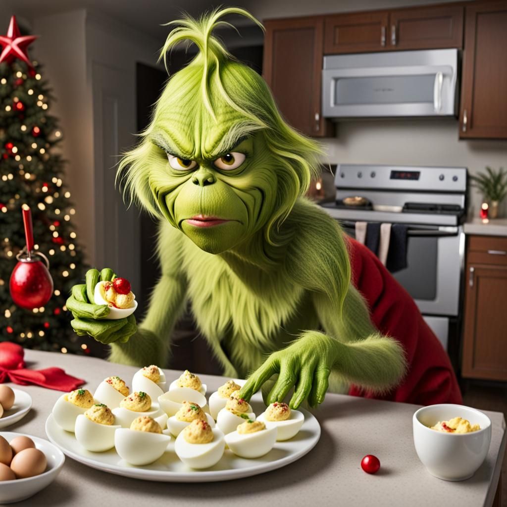 The Grinch Stealing Deviled Eggs