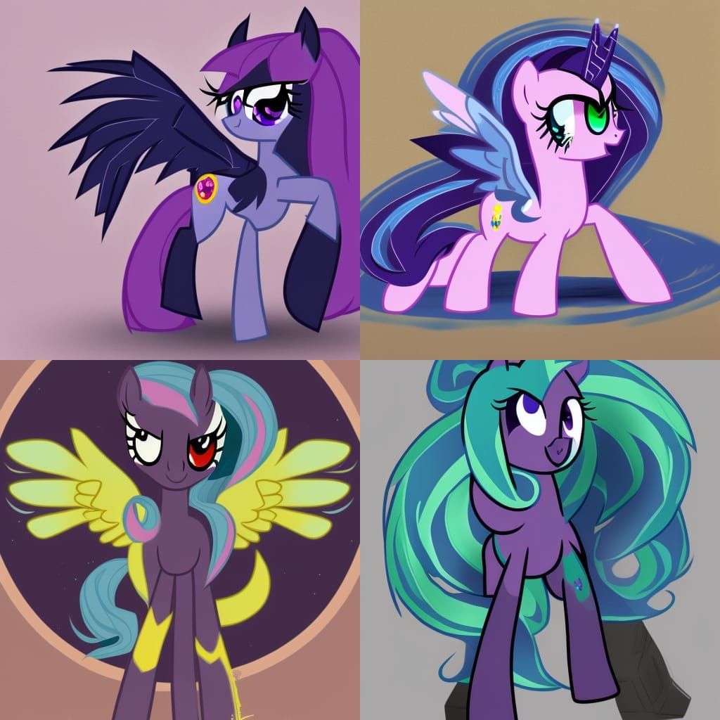 Nightmare Moon as Human, My Little Pony Style