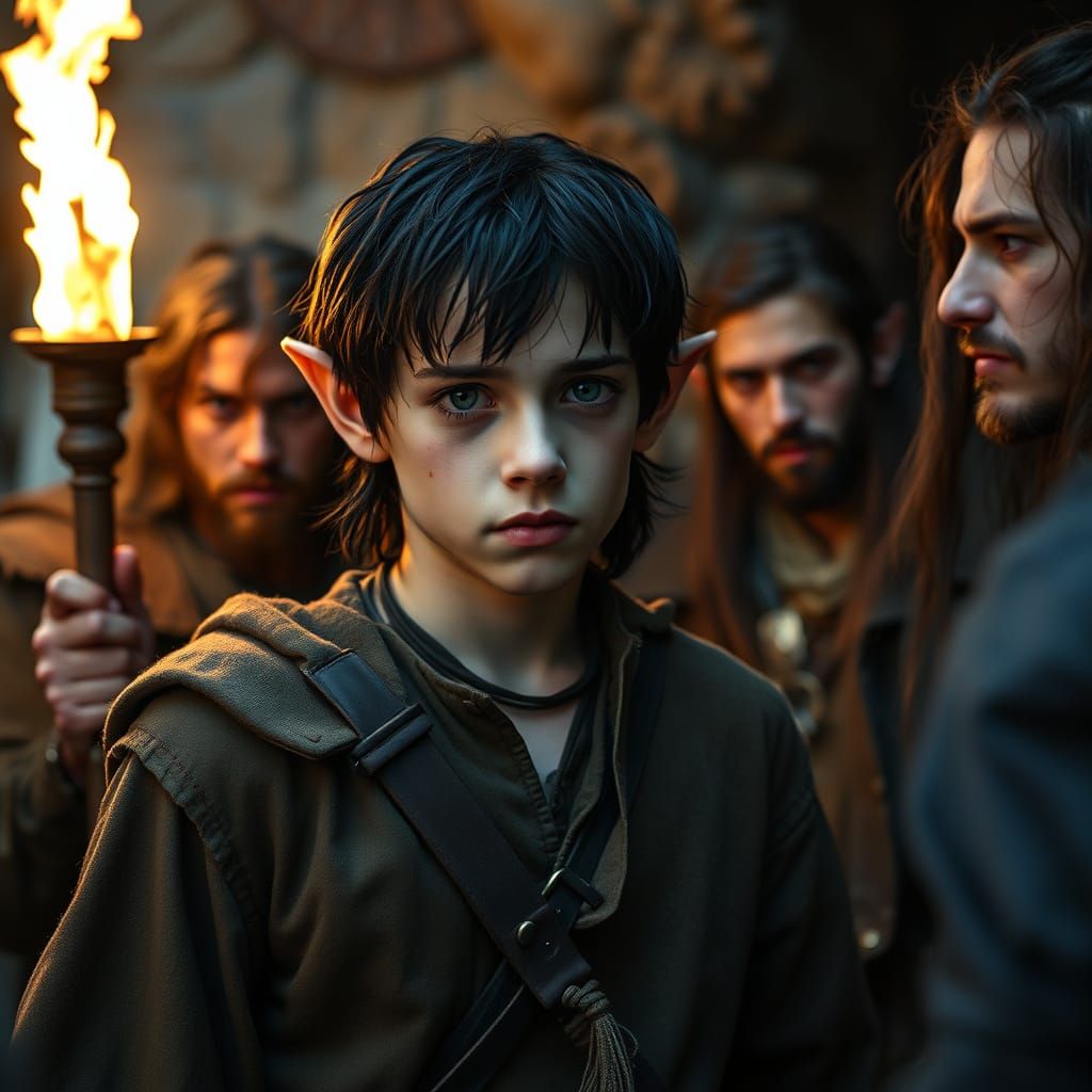 Tattered Elf Noble Captured by Monstrous Denizens