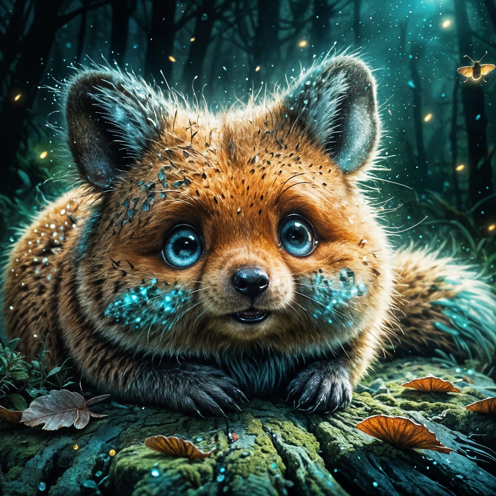Quokka in Enchanted Forest: Ghibli-Rutkowski Illustration