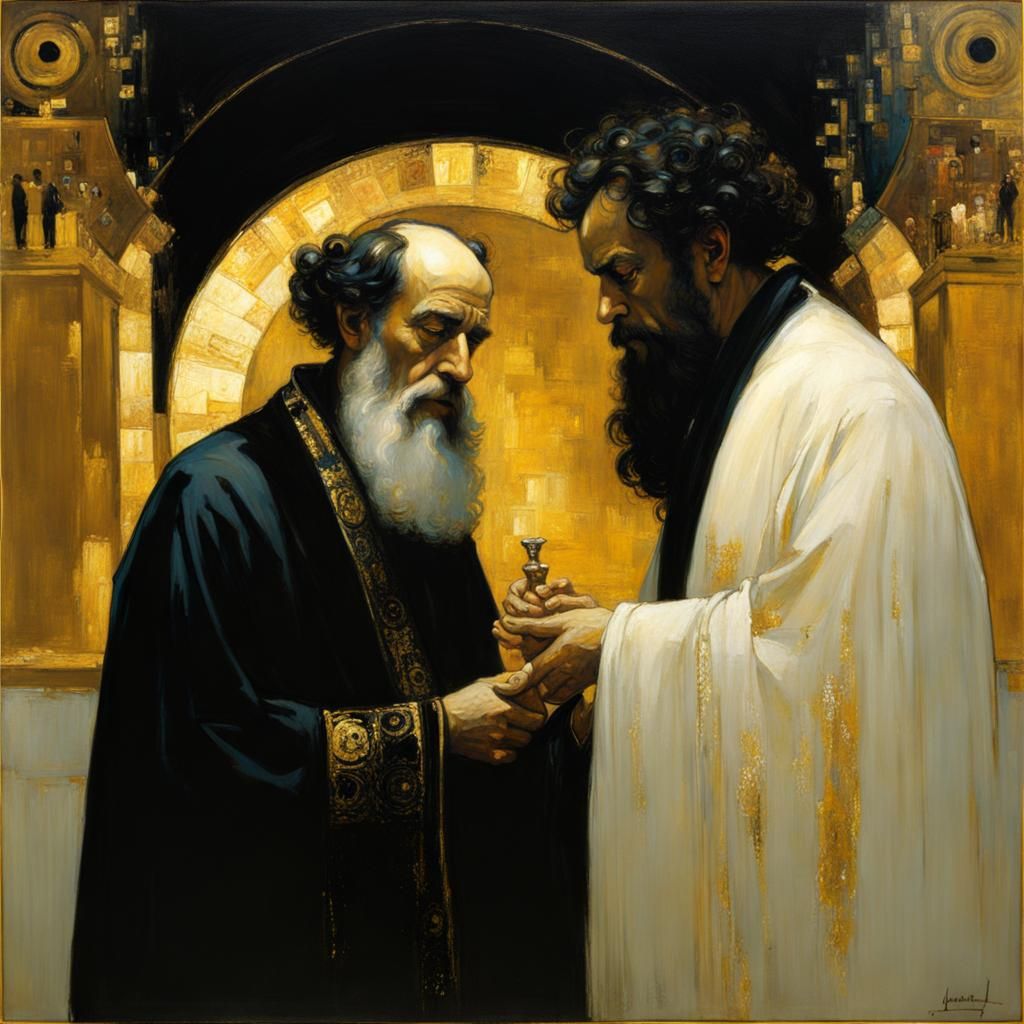 "Shylock's Lament" by Gustav Klimt and Jeremy Mann
