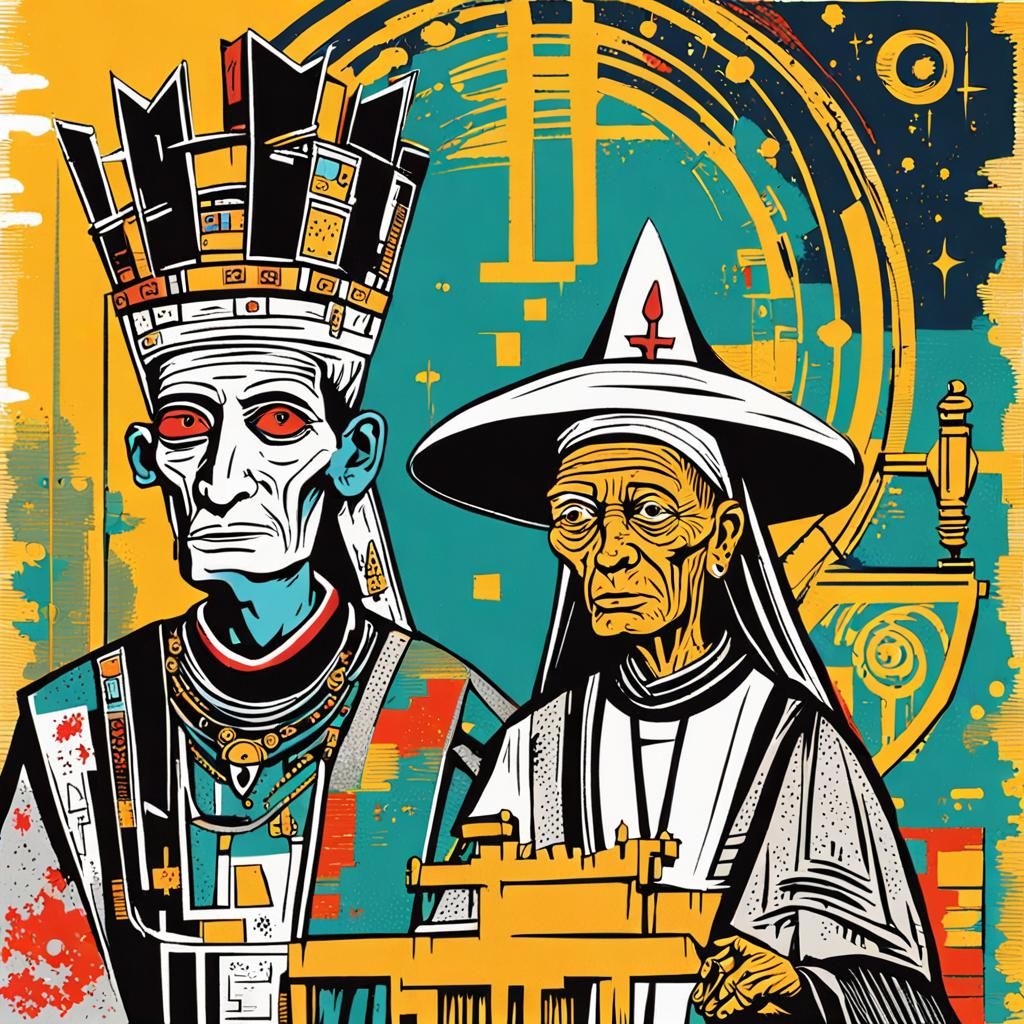 Fierce Crone: Oriental Mysticism in Feudal Sci-Fi Art