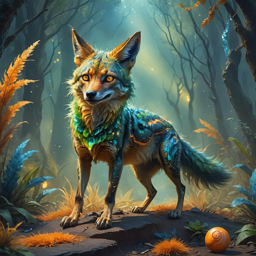 Jackal-Snail Hybrid in Paranormal Setting