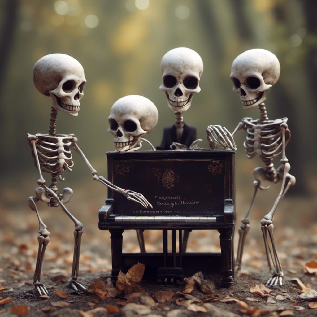 Skeletons Perform Pagliacci: An Artistic Rendition