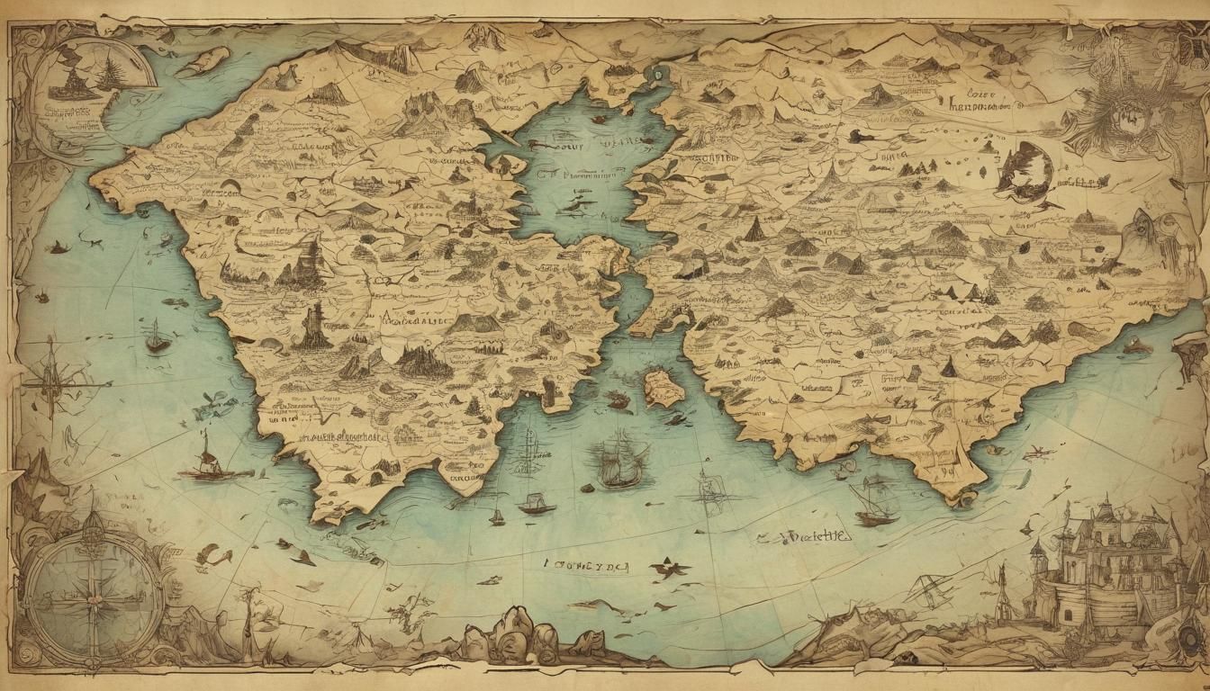 Detailed Watercolour Maps of Dreamlike Fantasy Worlds