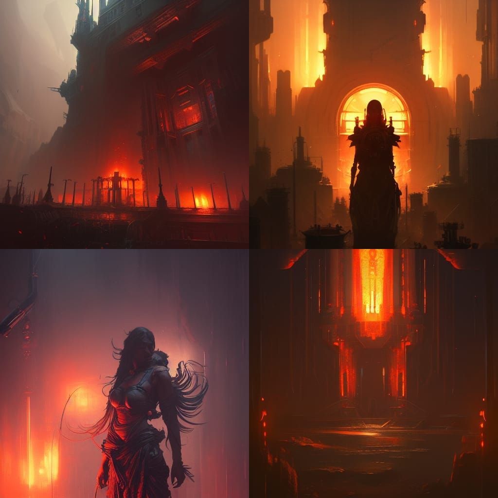 Sentient Furnace: Dark Fantasy Concept Art