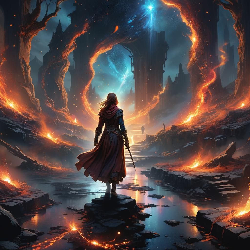 Mystical Crossroads: Epic Fantasy Concept Art