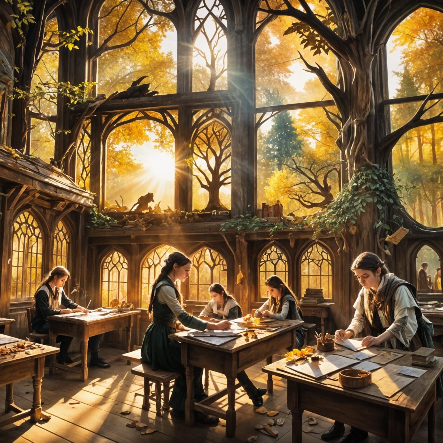 Elvish Art School Illustration