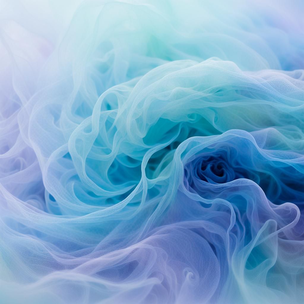Ethereal Being Dissolves into Reality in Vibrant Vortex