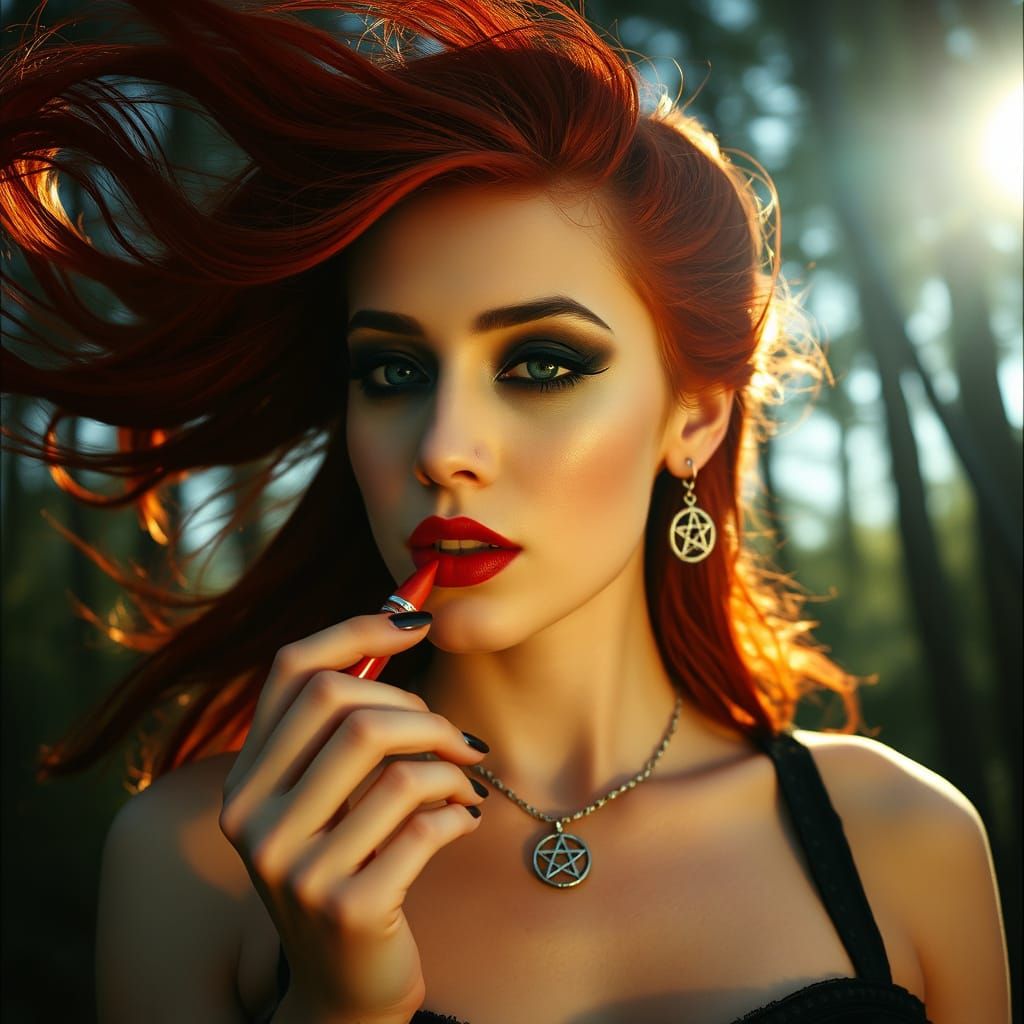 Sultry Goddess in Sunlit Splendor