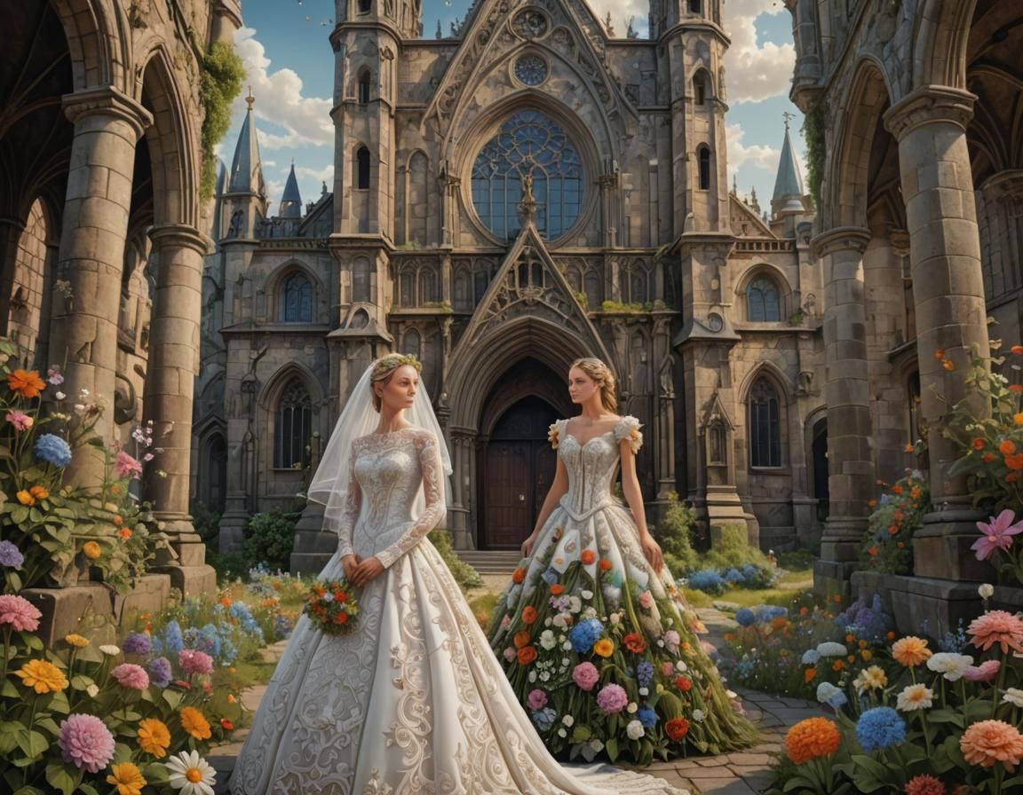 Wedding day for two women
