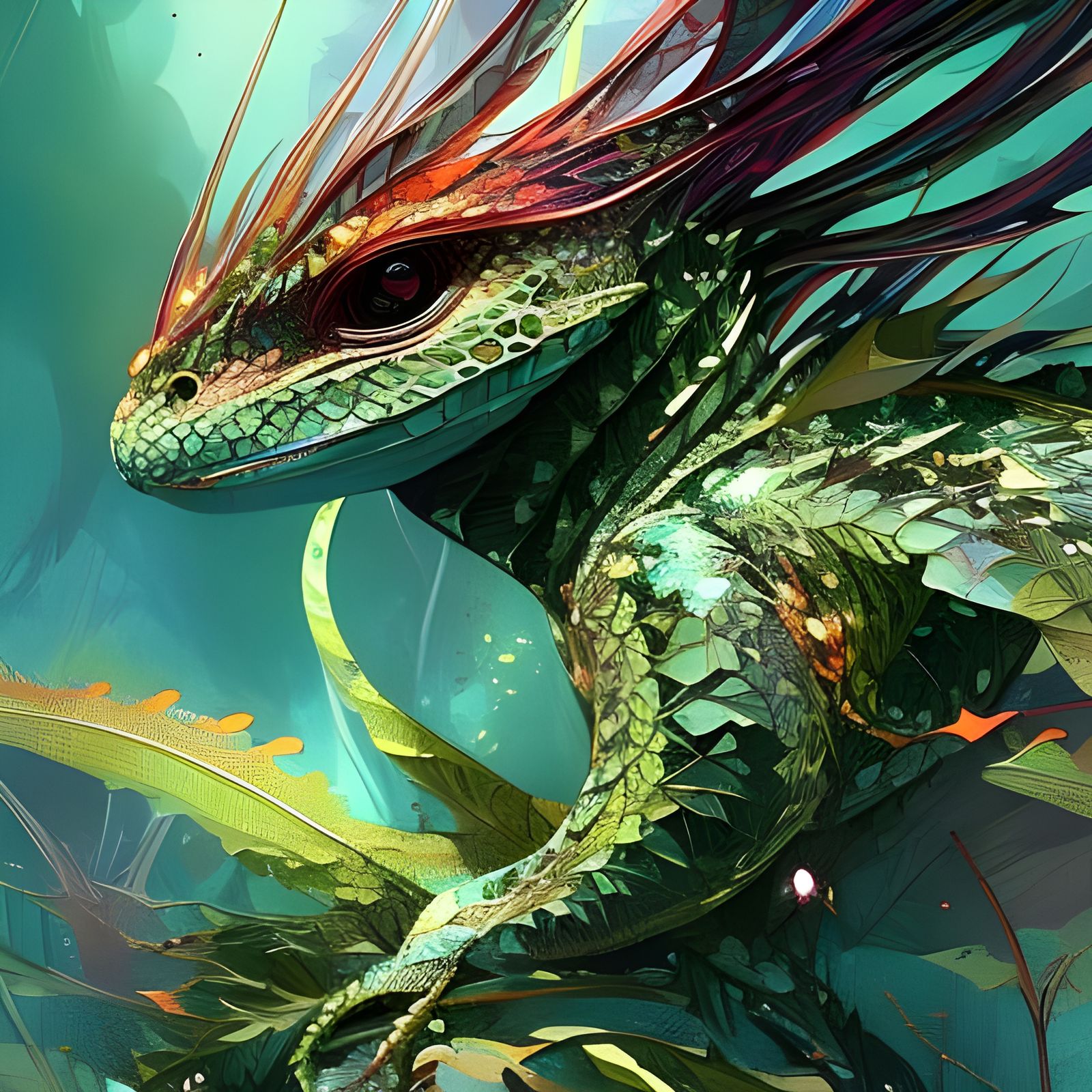 Little dragon lizard