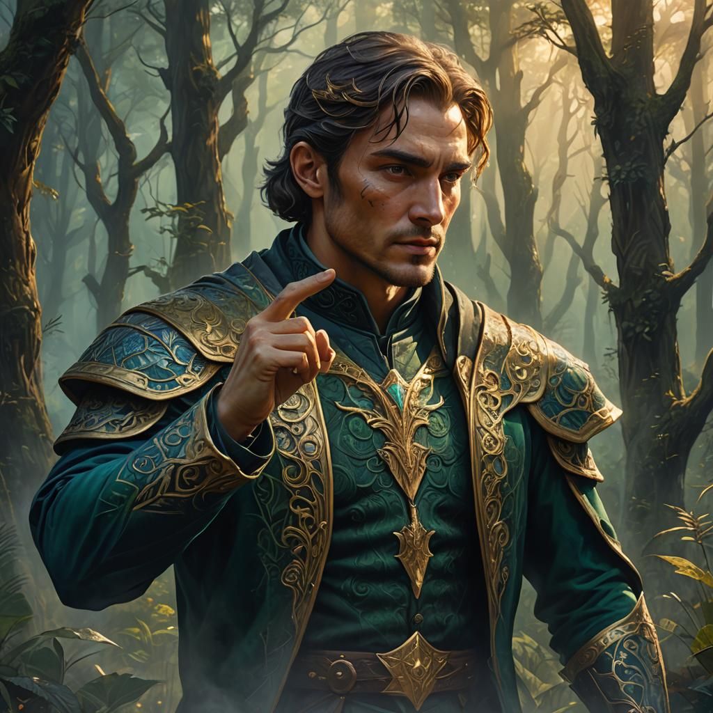 handsome sigma tracing his sharp jawline