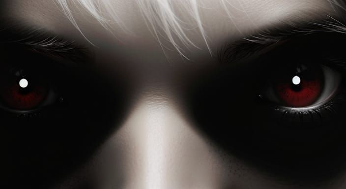 Demon in Dark Reality: Hyperrealistic Cinematic Portrait