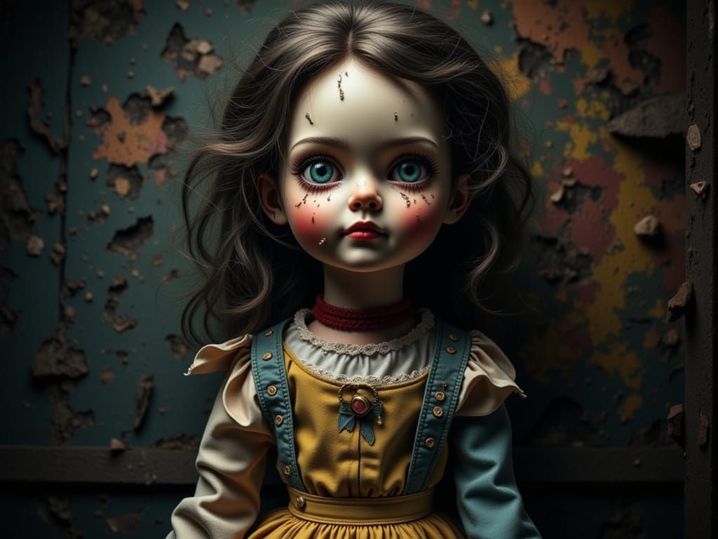 Haunted Annabelle Doll in Abandoned Asylum