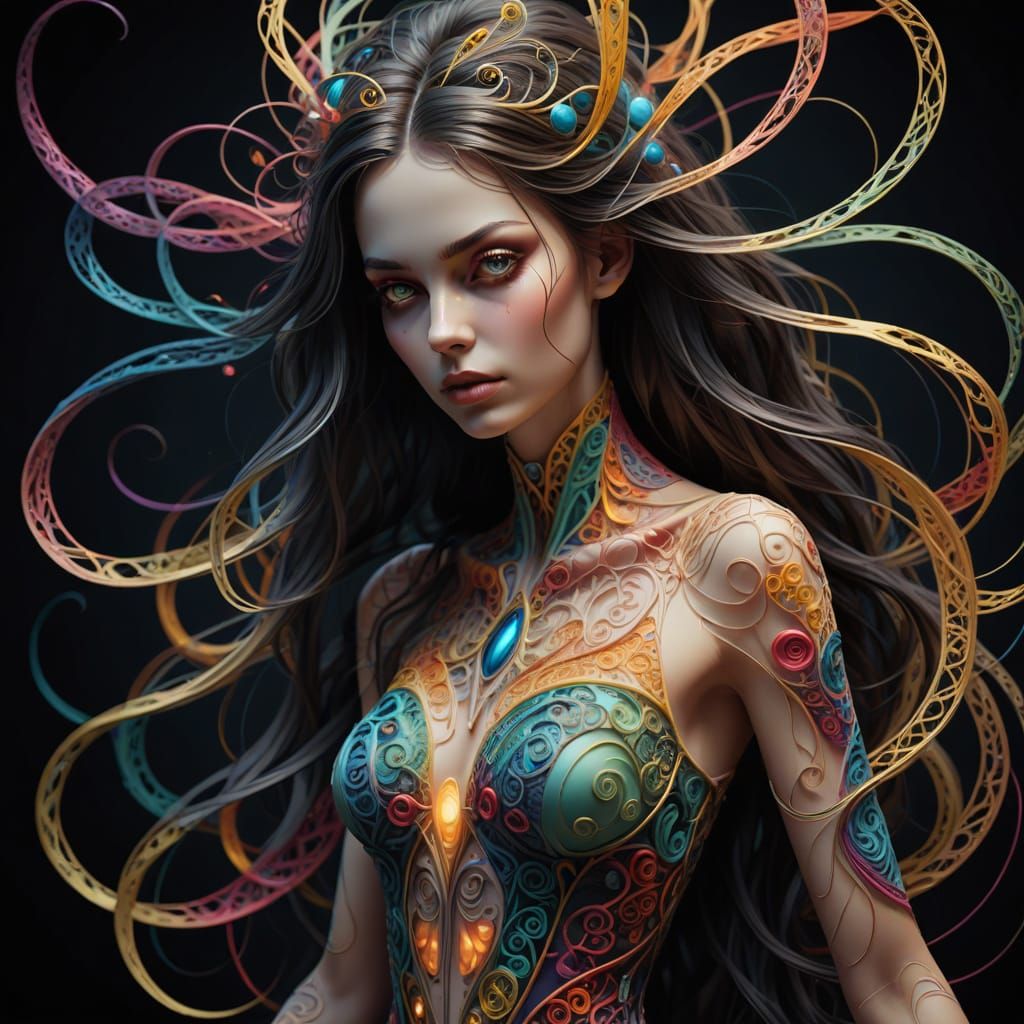 Whimsical Creature in Vibrant, Ultra-Realistic Digital Art