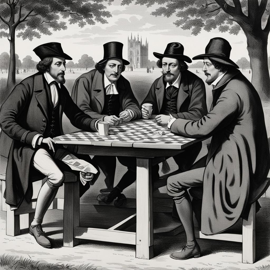 Literary Giants: Card Game in Hyde Park