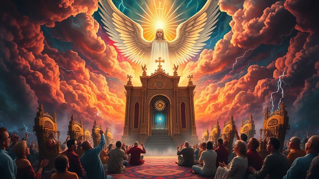 The Seventh Angel Sounded Trumpet in a Vivid Apocalyptic Sce...