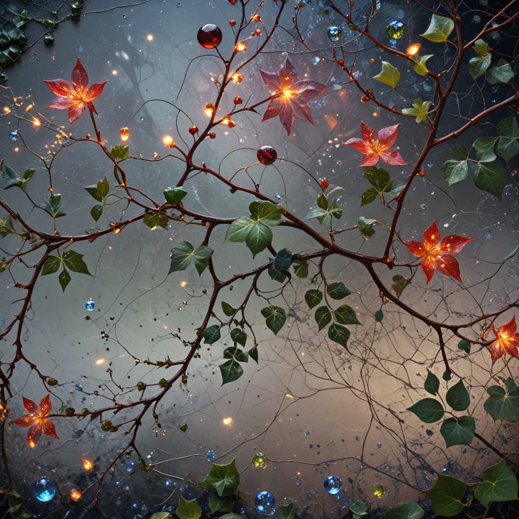 Ethereal Forest Encounter in Photorealistic Style