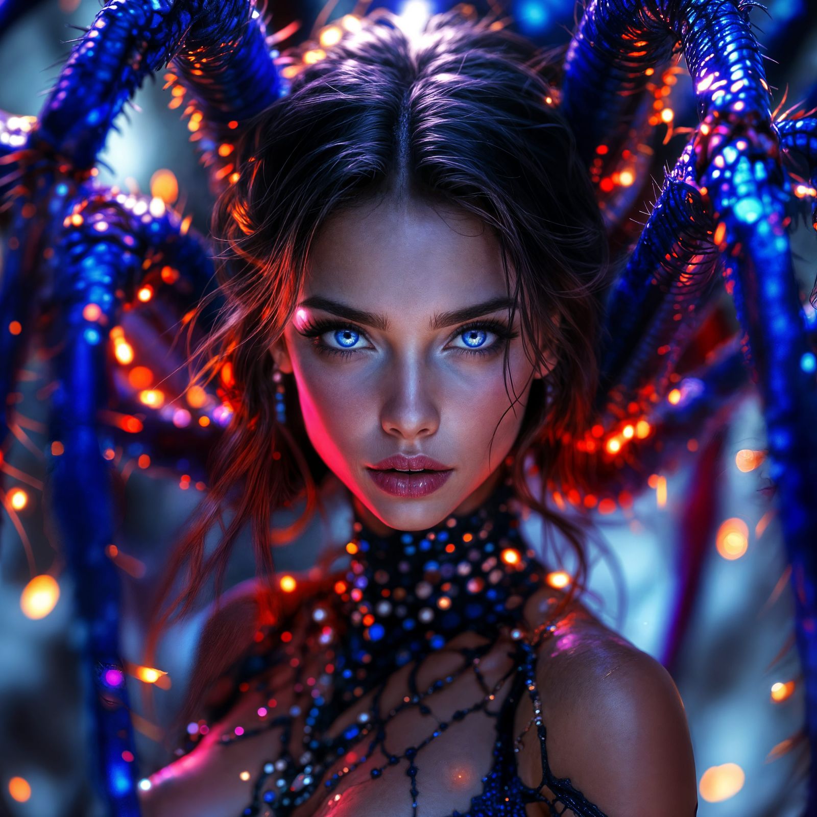Arachne Portrait in Hyperdetailed Fantasy Art Style