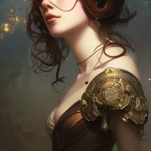 Steampunk Princess in Realistic High Definition Portrait