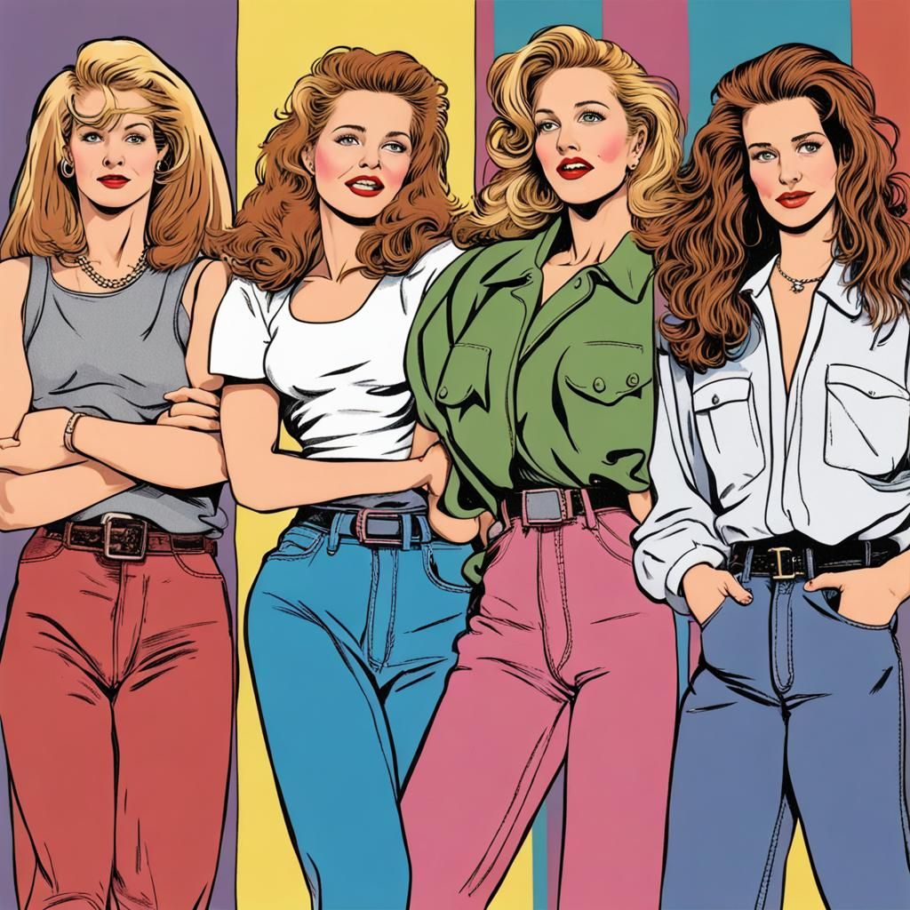 AI Interpretation of a 1990s Average Woman