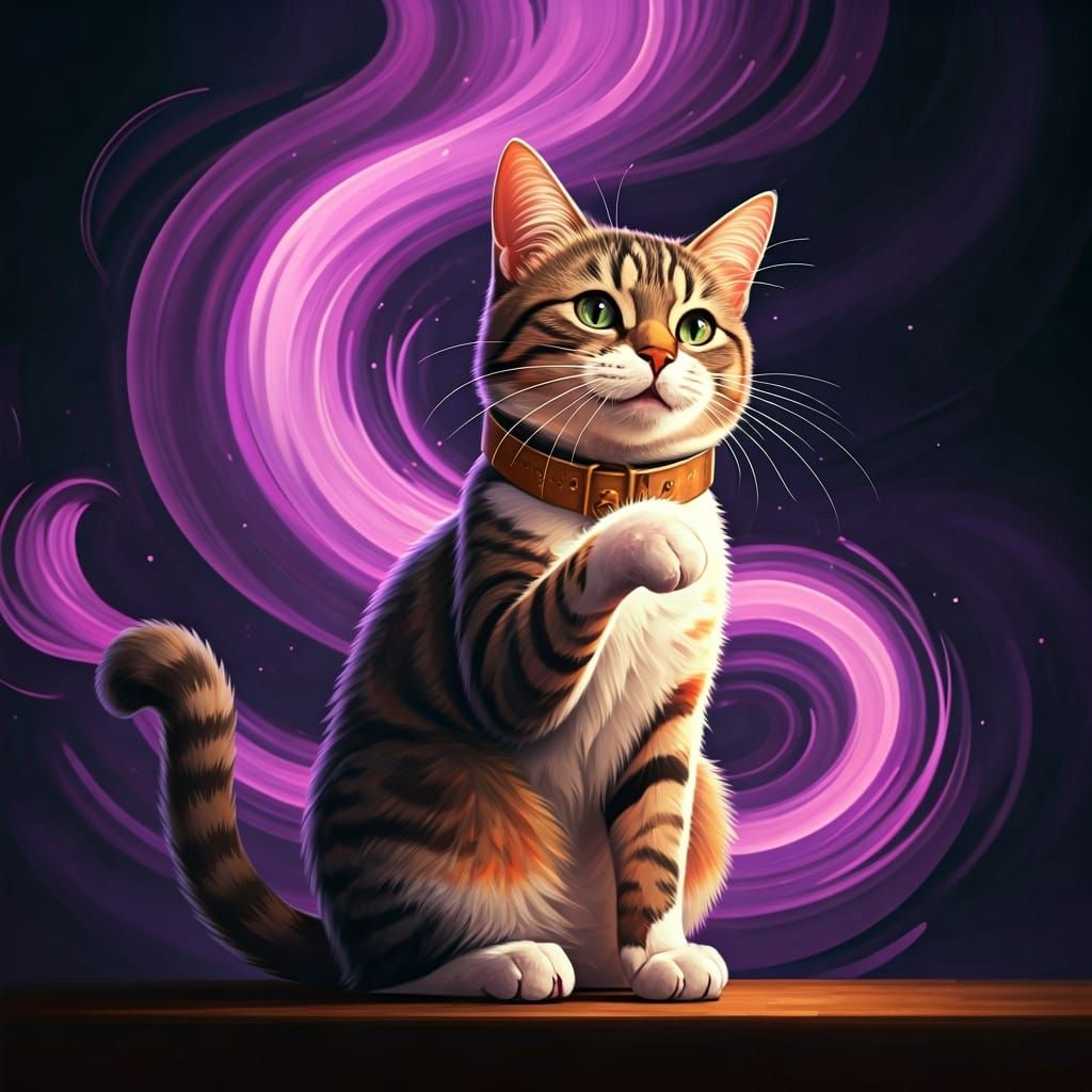 Cat Reacts to Smelly Feet in Dreamy Art Style