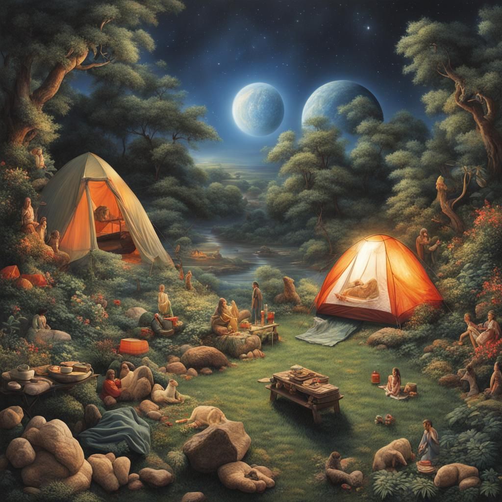 Hyperreal Camping in the Garden of Eden