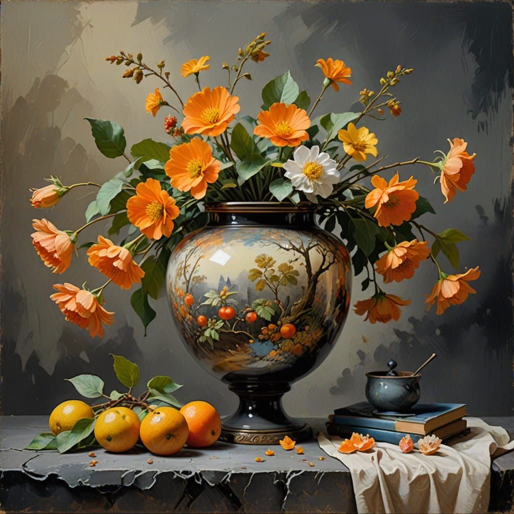 Ethereal Still Life of a Rum Jar