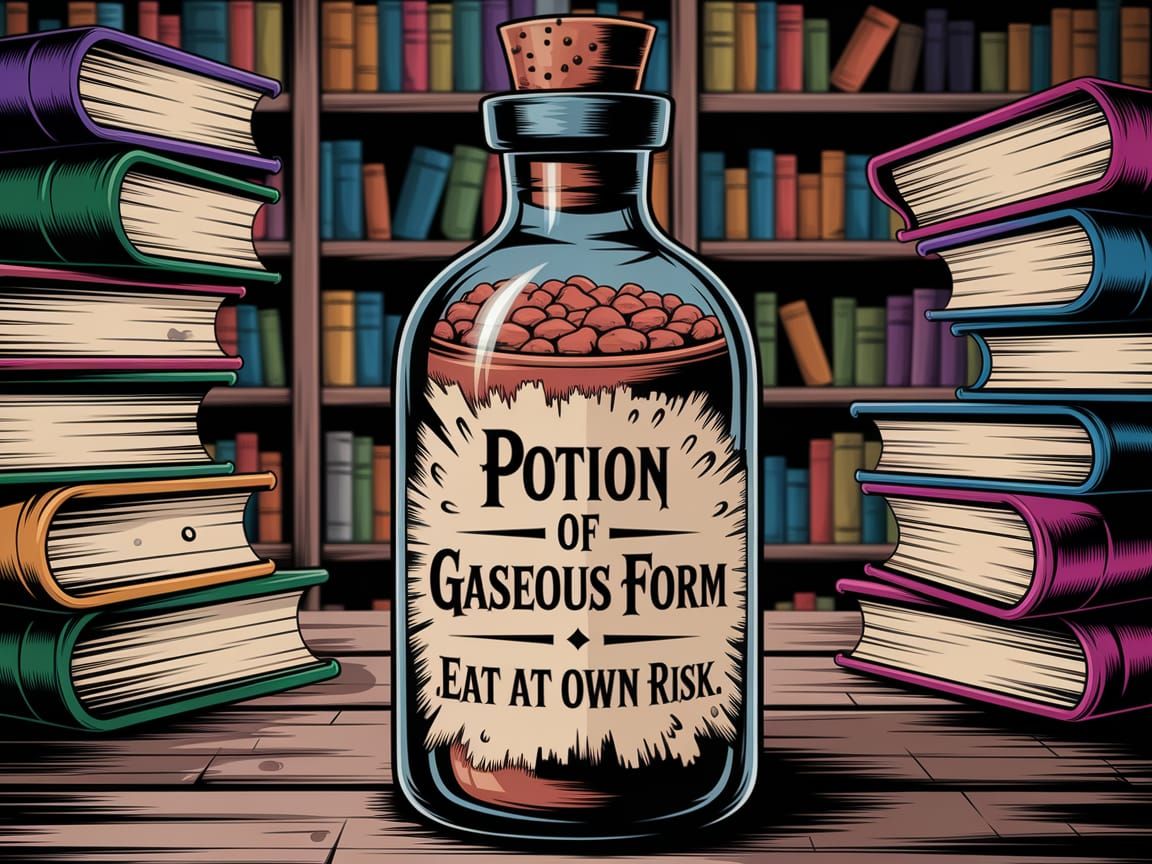 Pork and Beans in a Wizard's Potion Bottle