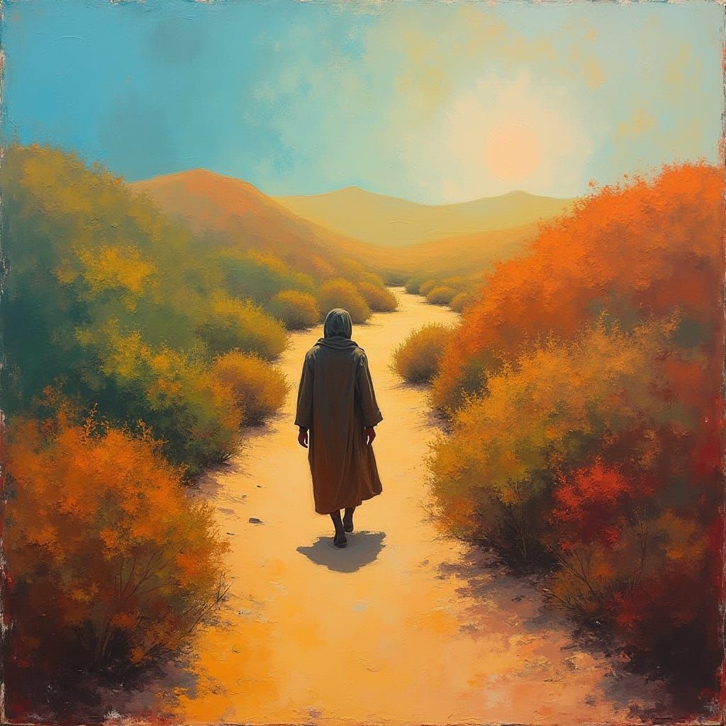 Ethereal Pilgrim Embarks on a Journey Through Vibrant Ombre ...
