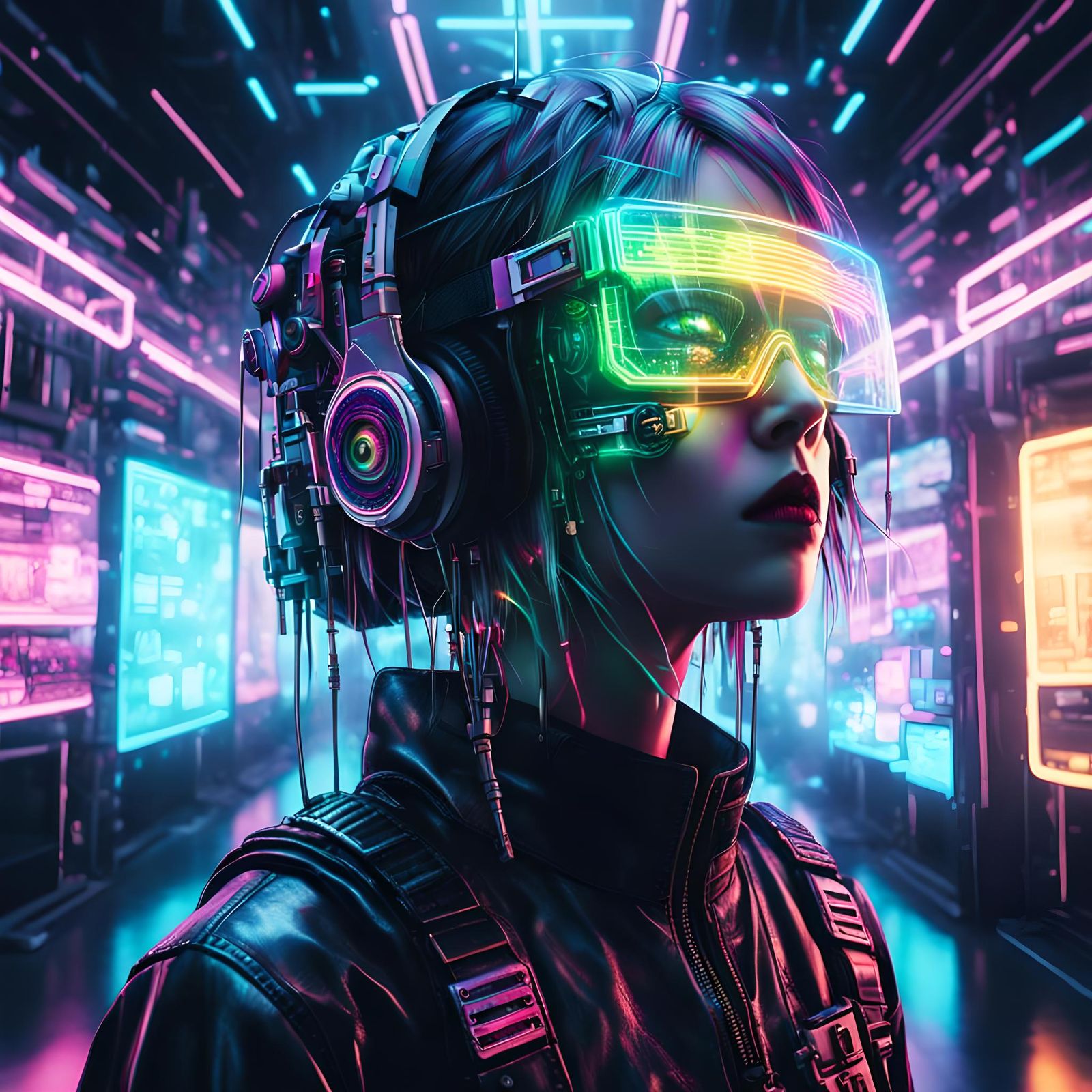 Ethereal Gothic Art in Biopunk Style