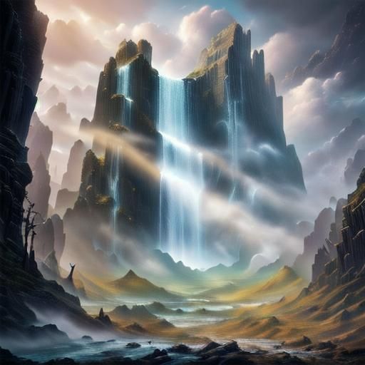 Fantastical Matte Painting with Deep Color and Intricate Det...