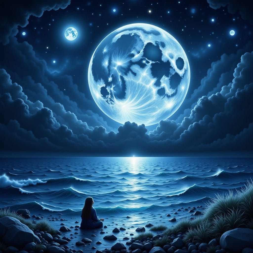 Enchanting Moonlit Seascape