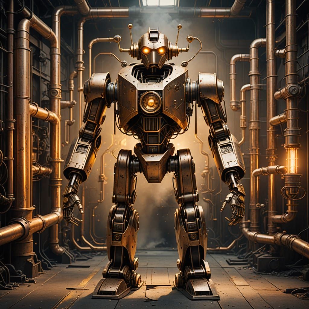 Retro futuristic robot...