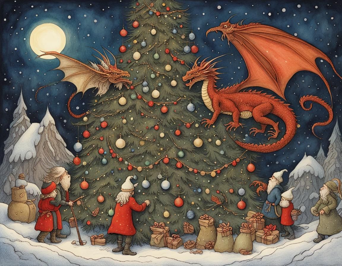 Enchanted Christmas Eve with Santa and his Dragons