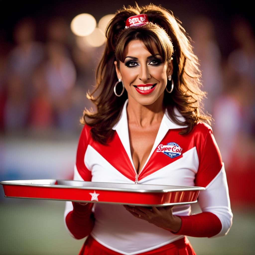 Sabrina Salerno as Cheerleader with Cola