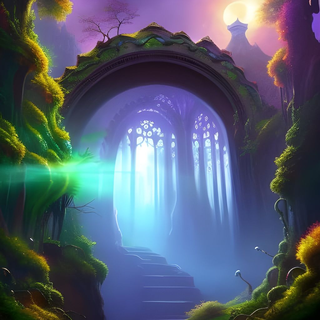 Fantasy Portal to Future World: Digital Art