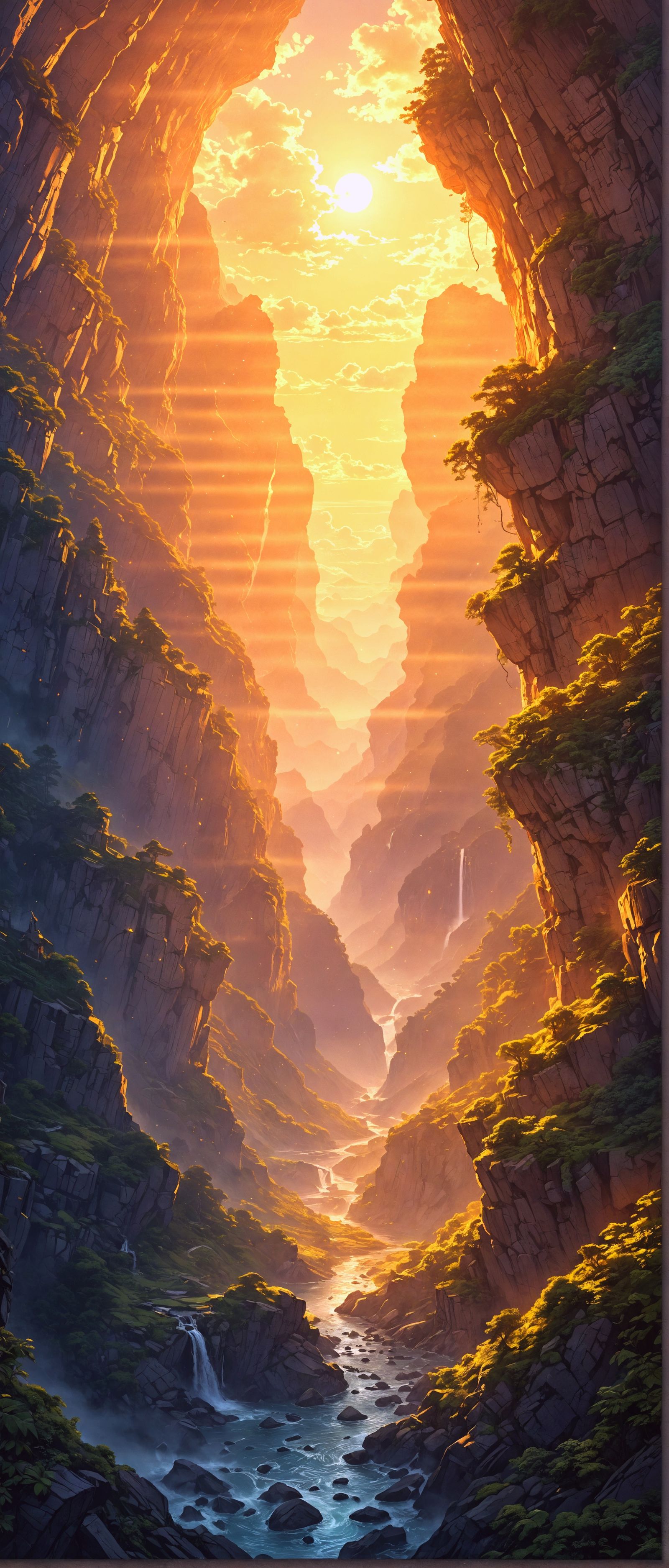 Surreal Cyberpunk Melting Oil Painting with Steampunk Engine