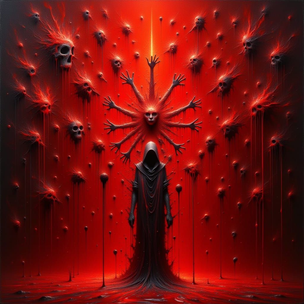 Crimson Summoning: The Ritual of Red in the Void