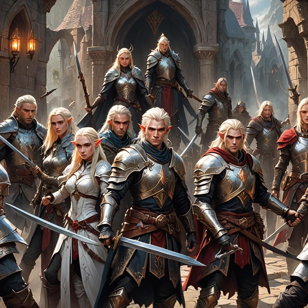 Fantasy Adventurers Face Unseen Enemy in Epic Battle