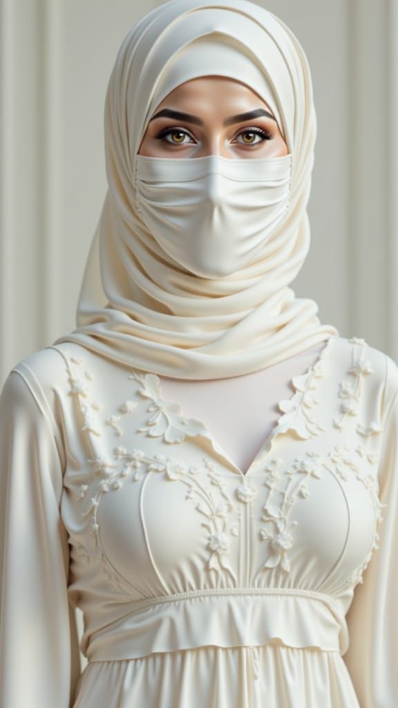 Elegant Modest Fashion Portrait in Soft Light