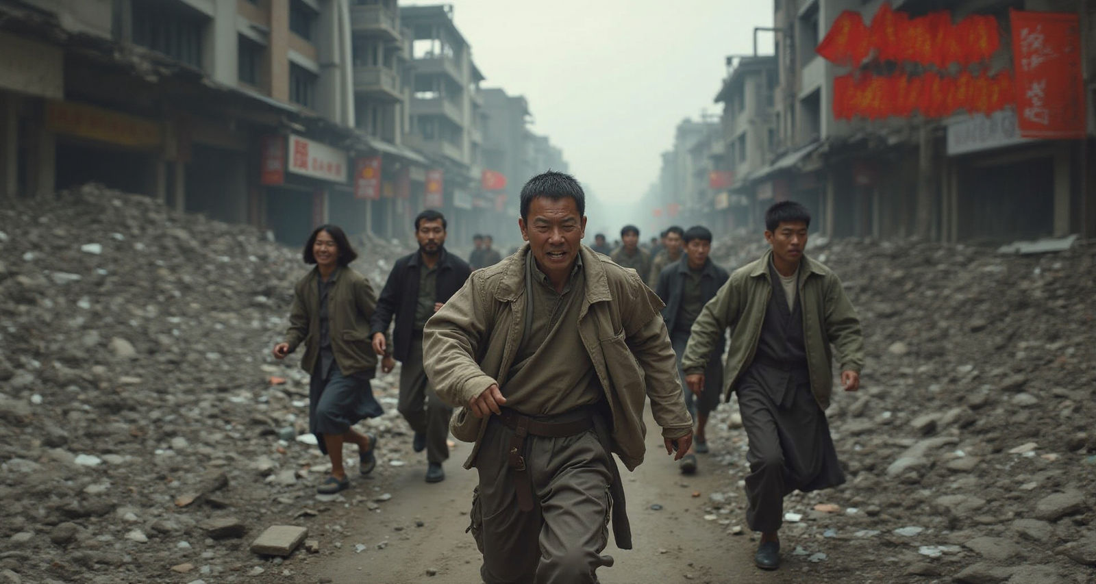 Chinese War Scene: Chaos and Fear