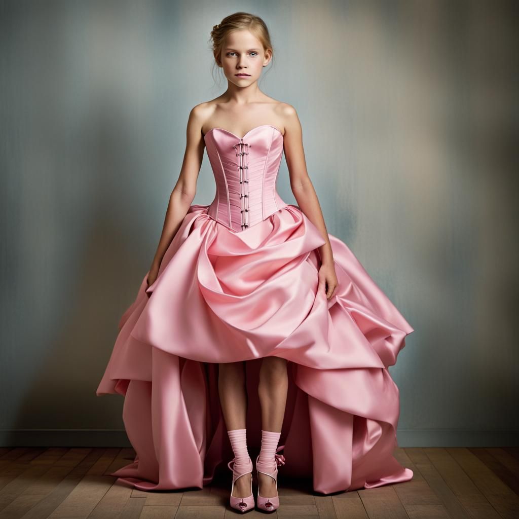 Bridesmaid in Pink Dress Portrait