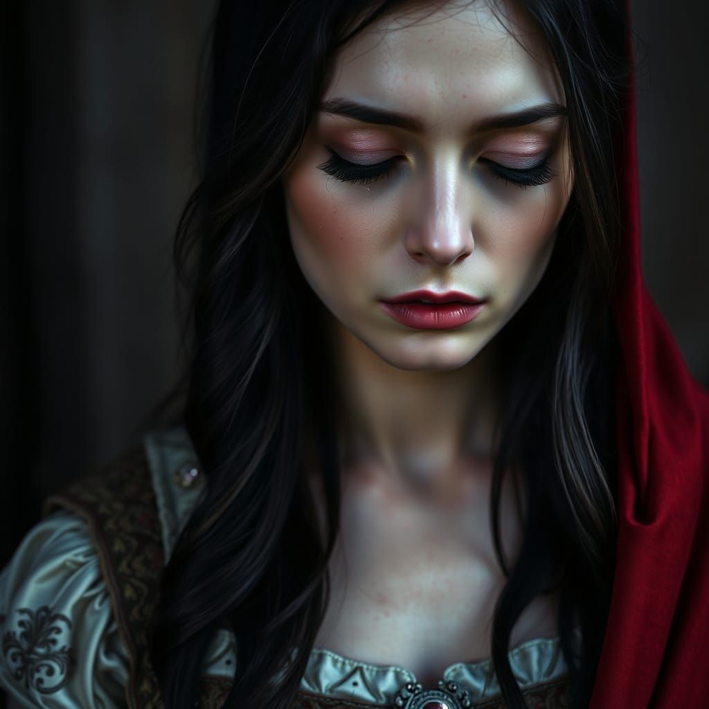 Classical Beauty in Sorrowful Repose