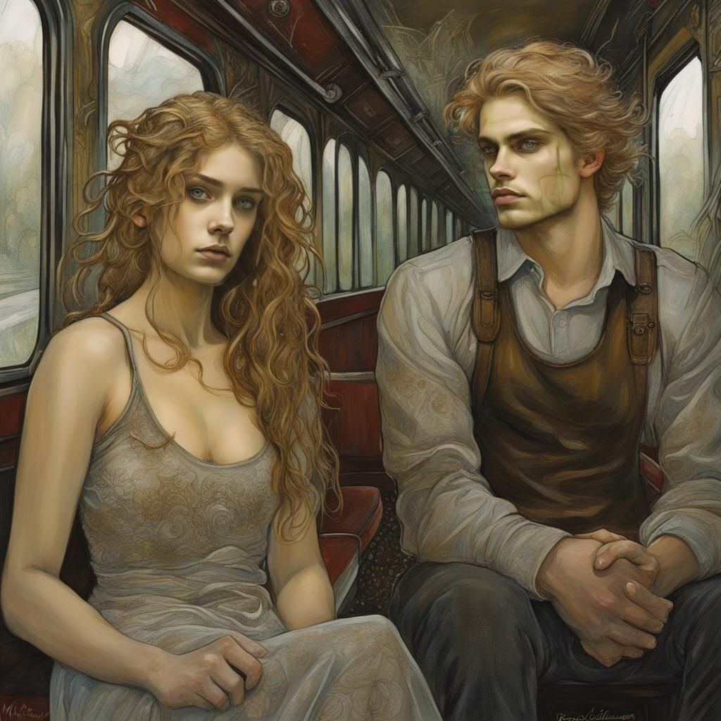 Ethereal Fantasy Art in Watercolor Style