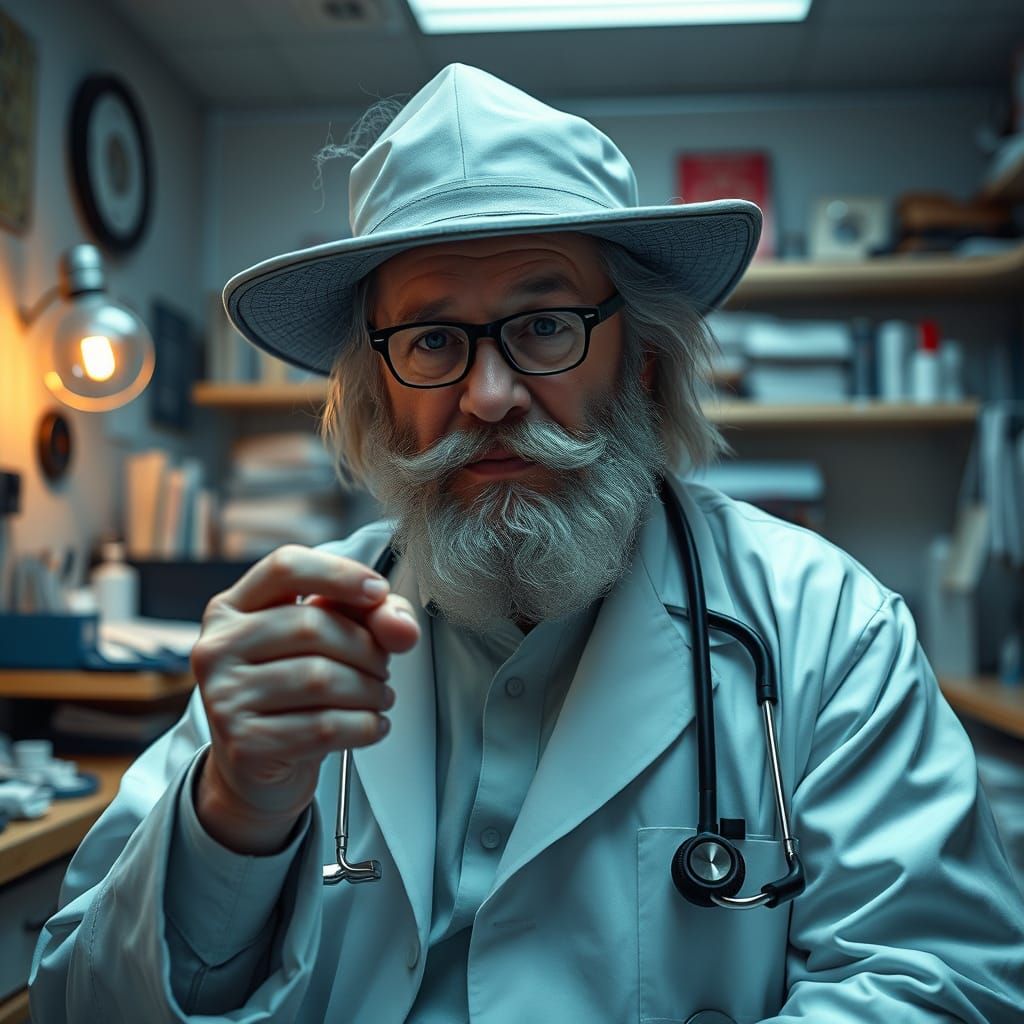 Ancient Wizard Disguised as Scientist in Private Practice