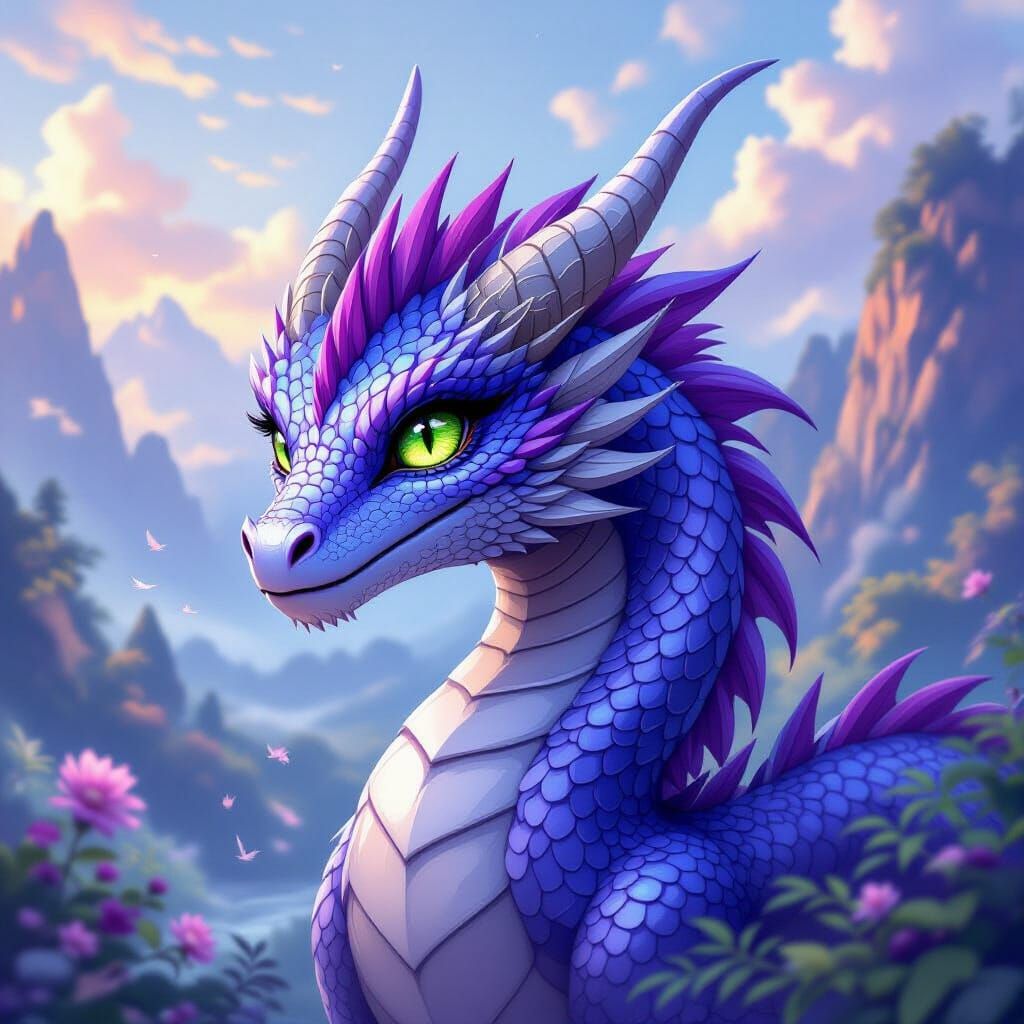 Fantasy Dragon in Ethereal Lighting