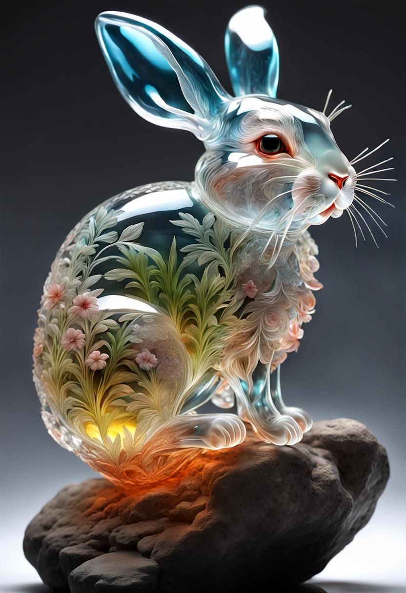 Glass Rabbit (Dreamshaper XL Alpha)